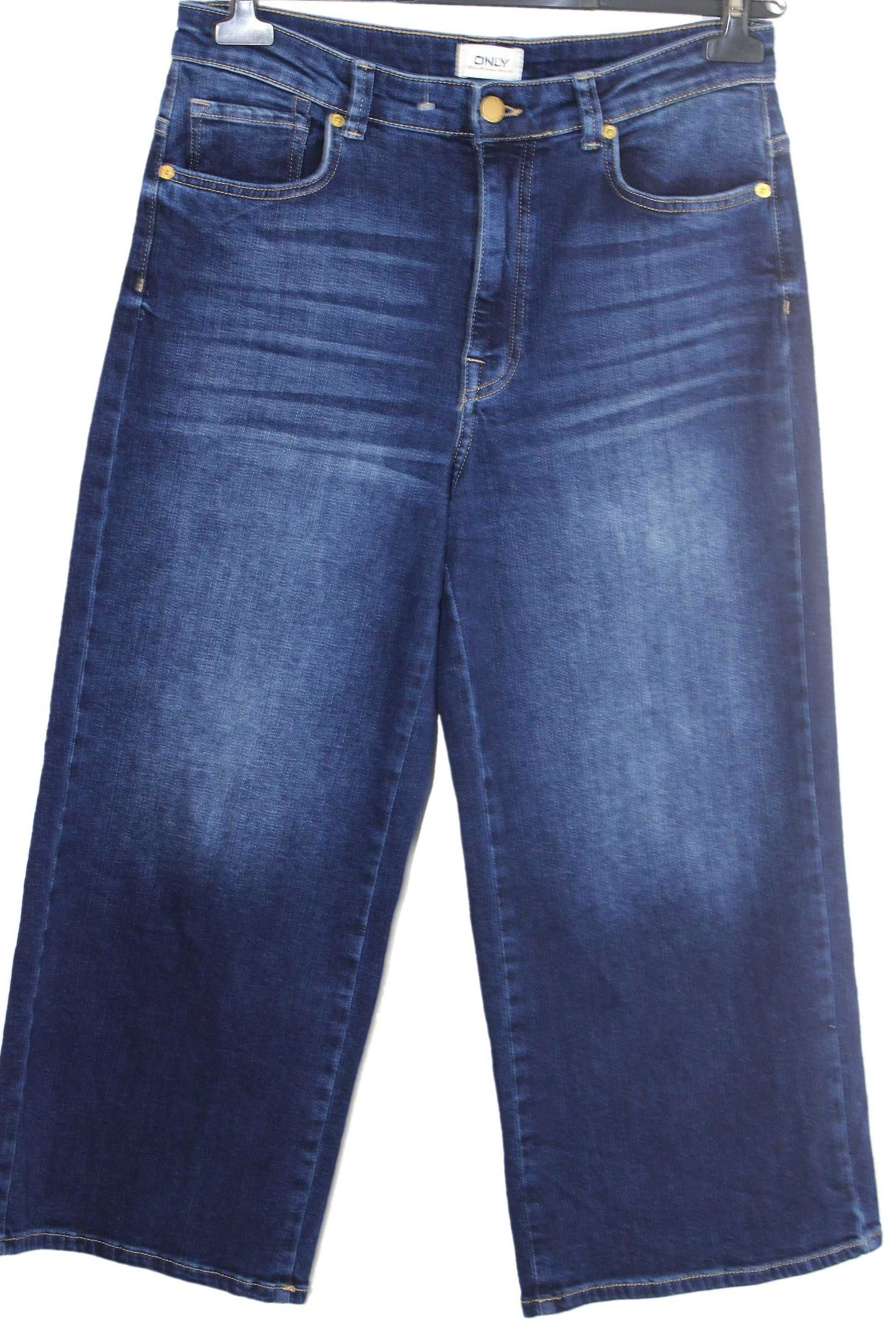 w5 ONLY Modne Damskie Spodnie Jeans Kuloty 42 XL