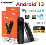 4K Android 13 TV Stick ATV 2.4G 5.8G Dual WiFi HDR10 TV Receiver Voice