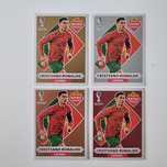 Set 4 Cromos extras / Legends (CR7, Messi, Neymar, Mbappé)