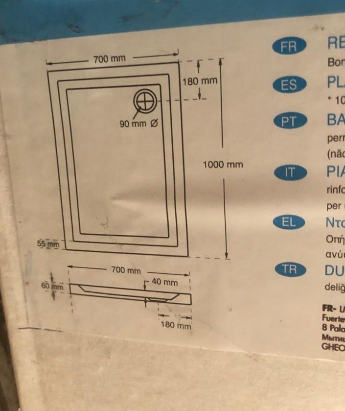 Box de chuveiro Sensea com base