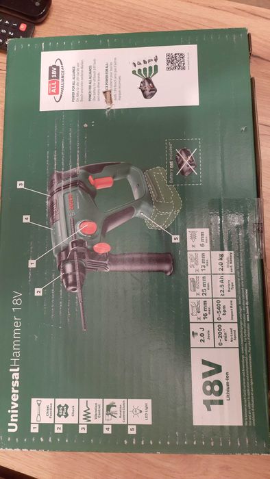 Młot udarowo-obrotowy BOSCH UniversalHammer 18V nowy