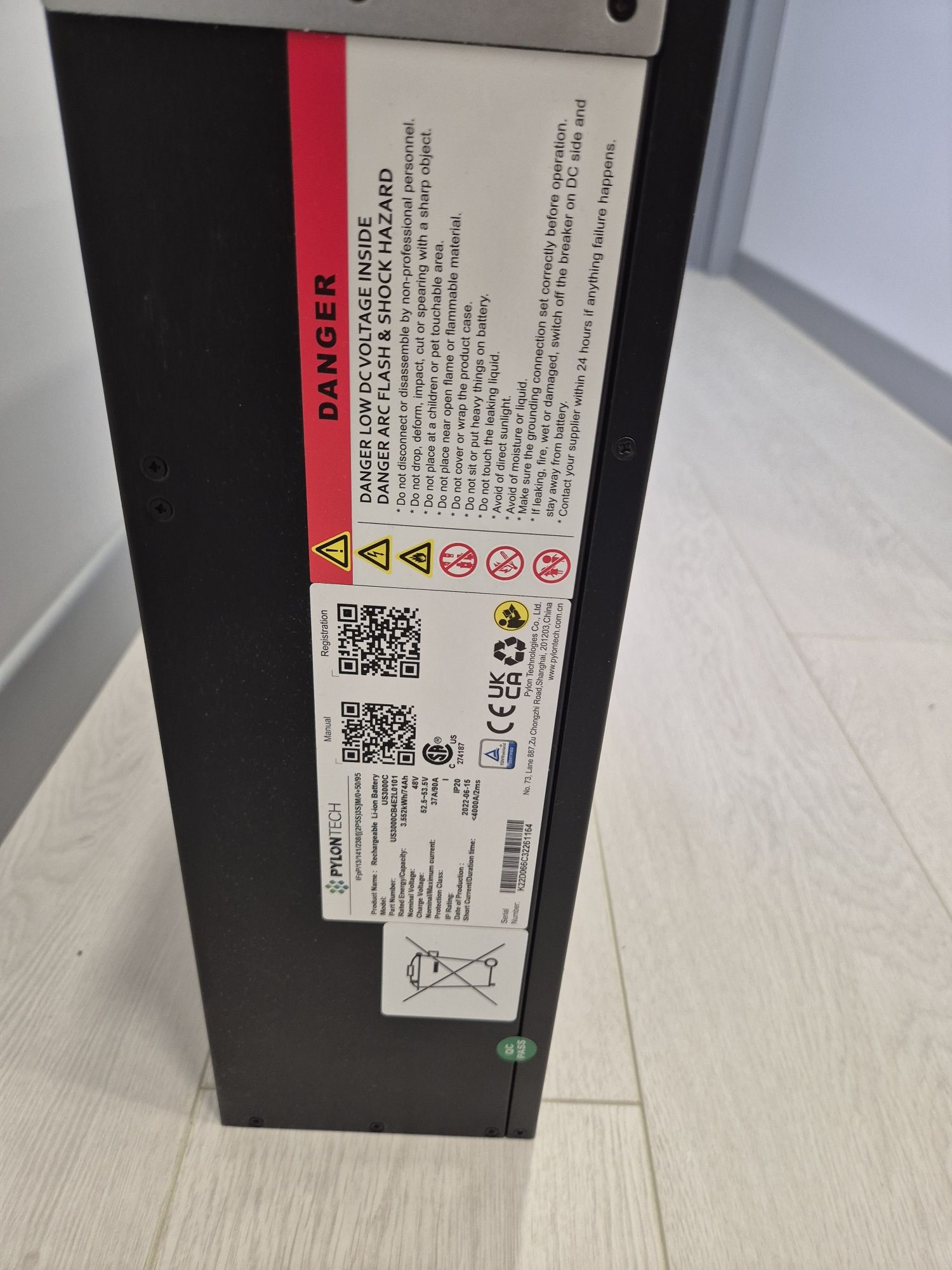 Акумуляторна батарея Pylontech US3000C (3,5 кВт * год / 48В