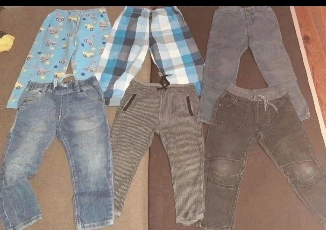 Zestaw ubranka dla chłopca 98/104 kurtka spodnie bluza buty