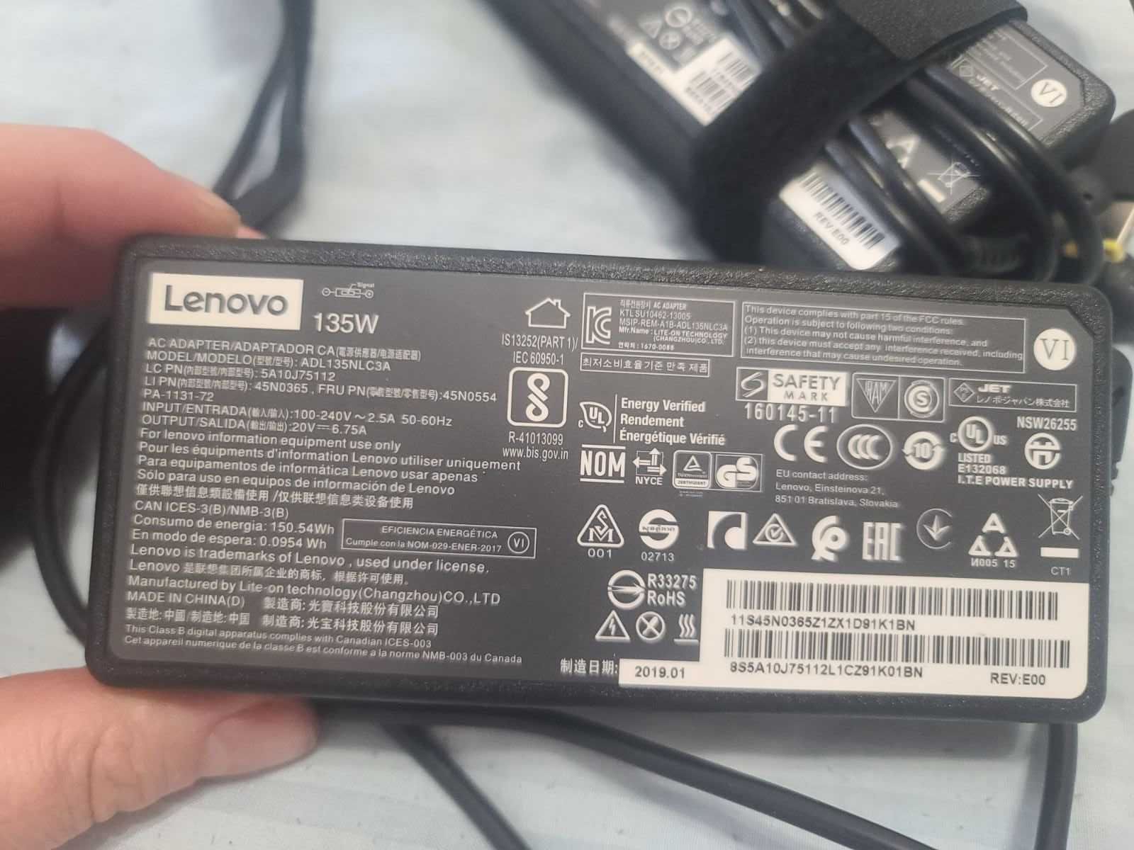 Зарядка до Ноутбука Оригинал Lenovo 130W Usb