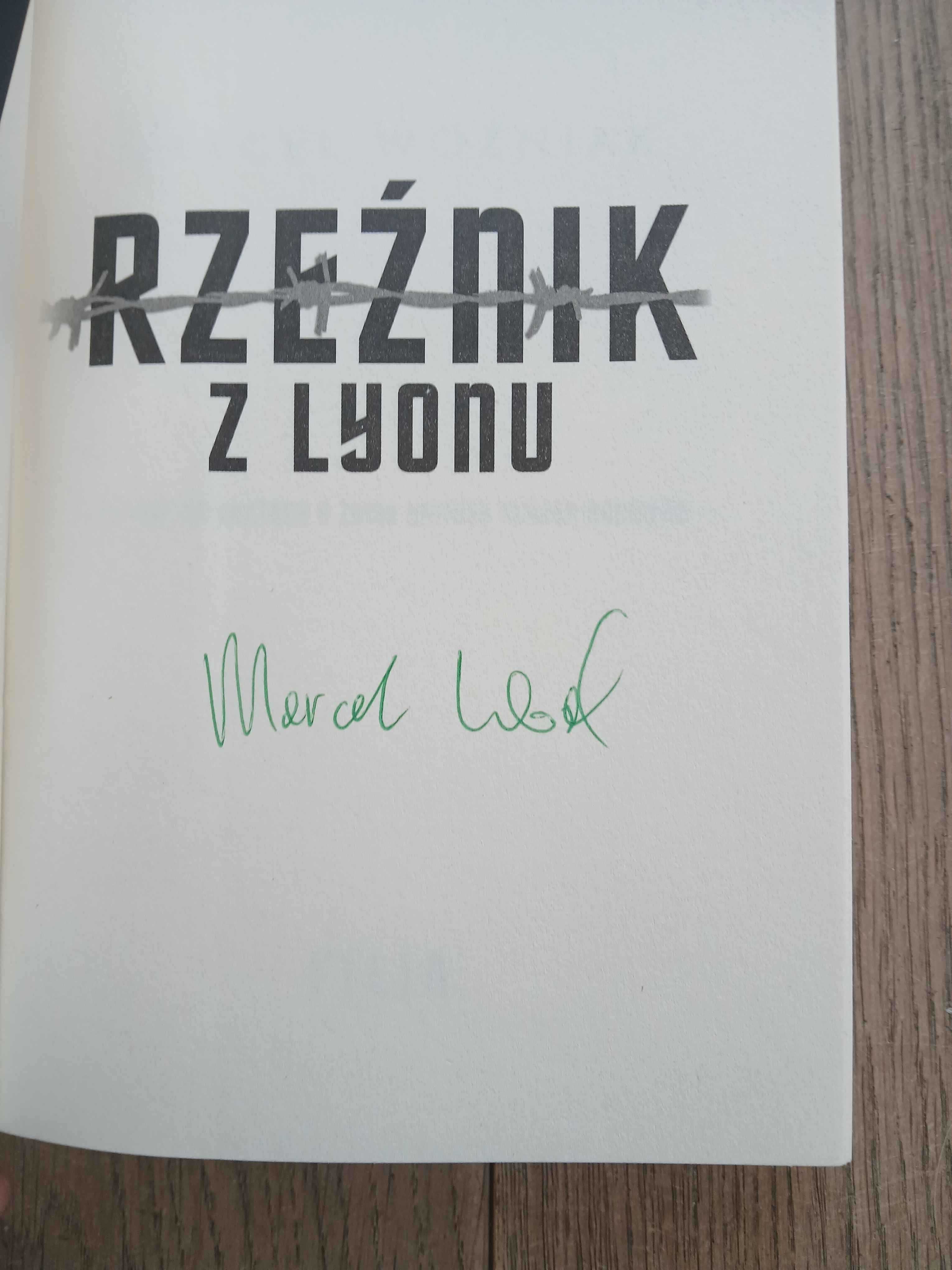 Rzeźnik Z Lyonu z autografem Marcel Woźniak