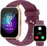 RUIMEN H1 SMARTWATCH zegarek fitness bordowy
