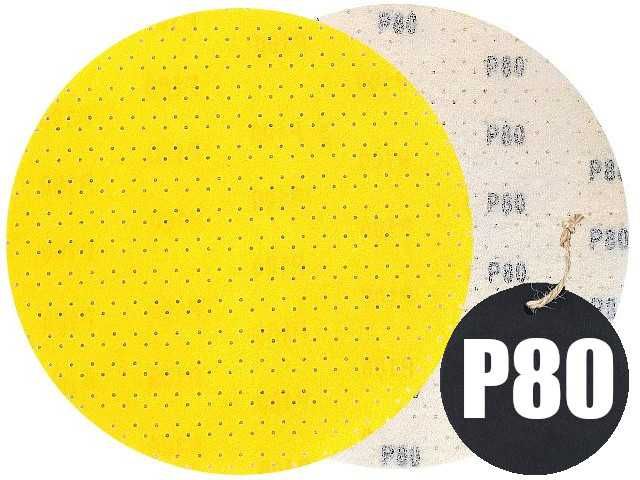 Krążek papier ścierny yellowpad do gipsu ŻÓŁTY DO ŻYRAFY 225MM GR 80