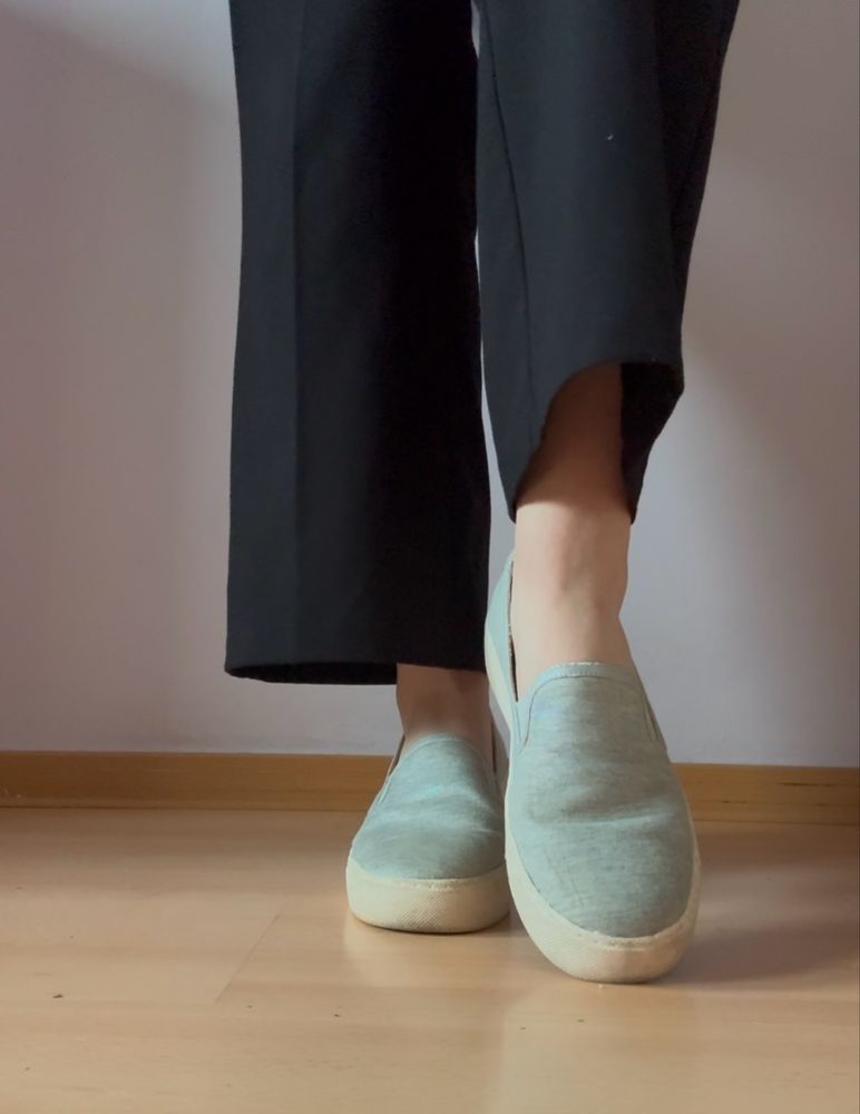 buty damskie deichmann srebrne szara na podwyższeniu