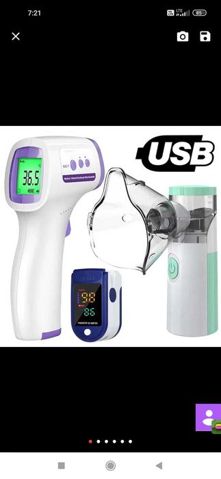 Pulsometr inhalator i termometr