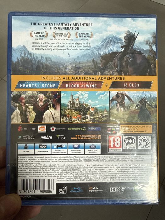 Wiedźmin 3: Dziki Gon - Edycja Gry Roku Gra PS4 (Kompatybilna z PS5)