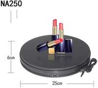 Base giratória manual e automática 25cm NA250 para foto e vídeo NOVO