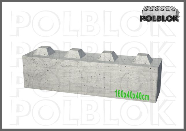 Bloki betonowe 160x40x40, bloki oporowe podmurówka