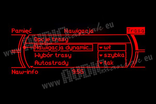 AUDI Q7 MMI LOW BASIC polskie menu lektor mapa
