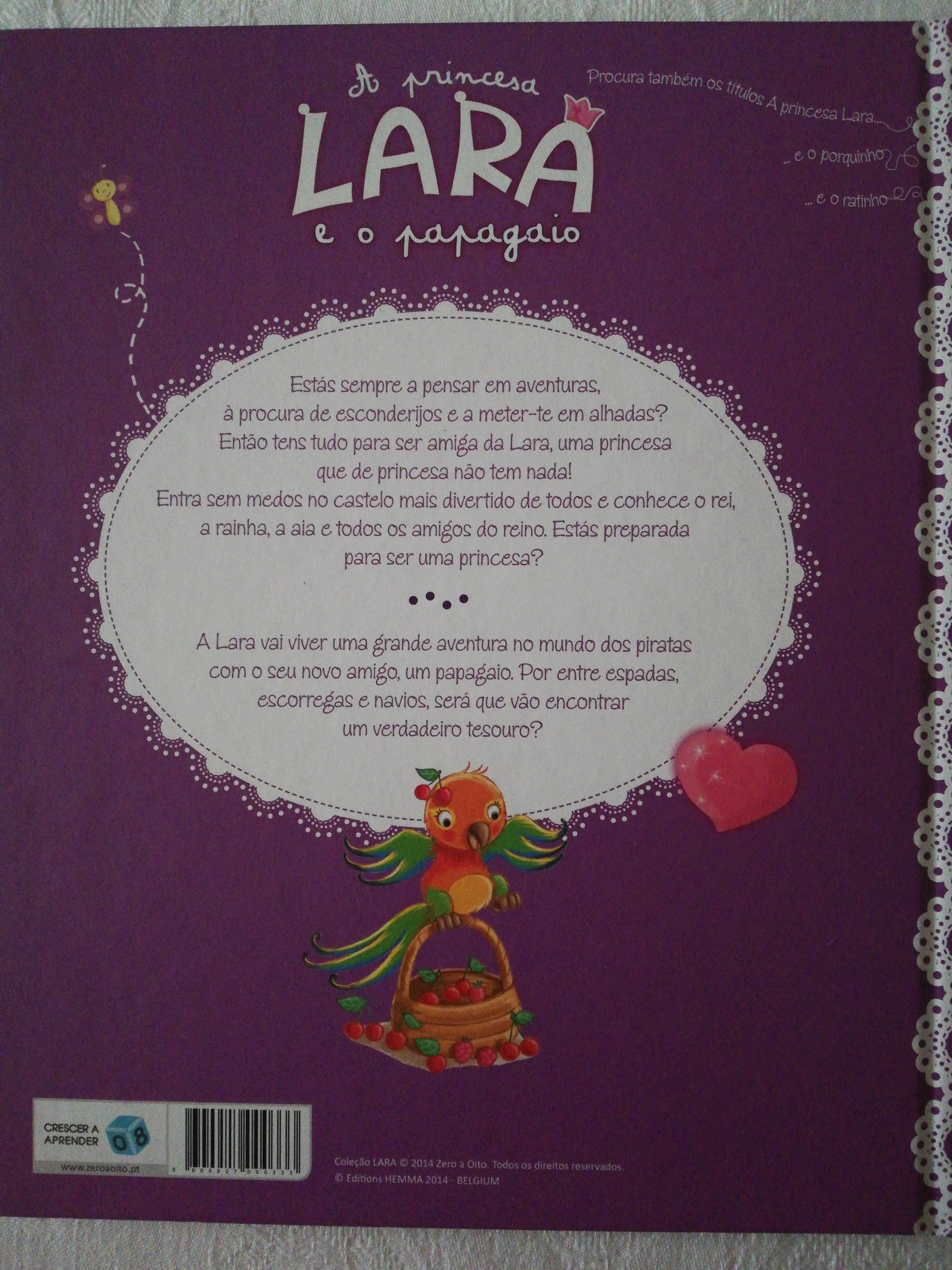 Livro infantil "A princesa Lara e o papagaio"