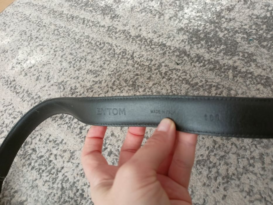 94. Pasek męski czarny Bytom 100 skóra do garnituru