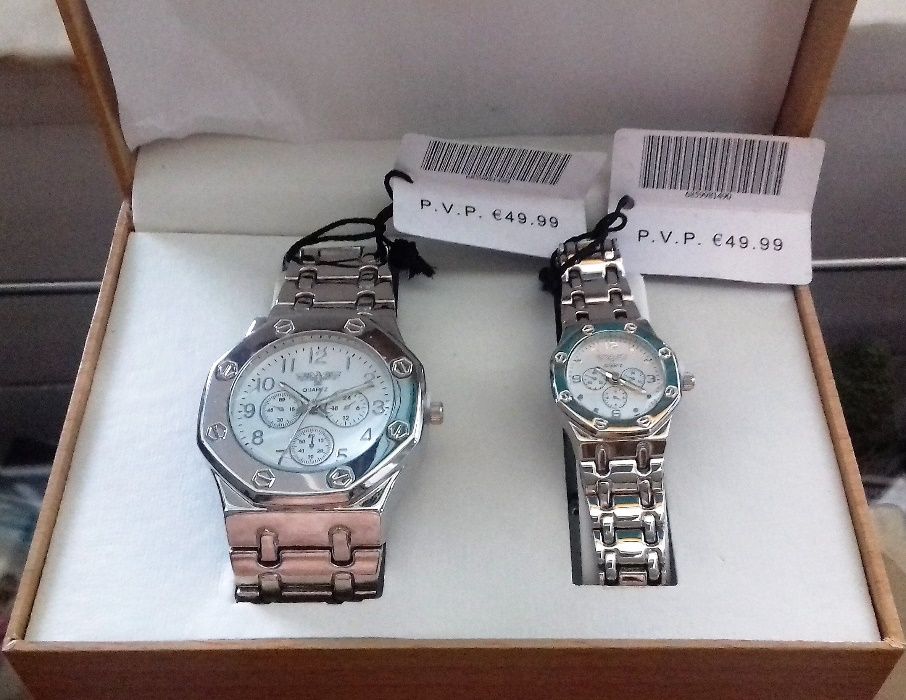 2 Relógios rigorosamente NOVOS (na caixa original)