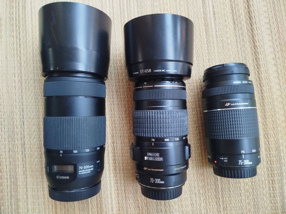 Lentes Canon EF 24 70mm, 70 200mm, 50 500