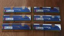 Kingston DRR3 6x2gb 1600MHZ CL9 w sumie 12gb 100% sprawne.