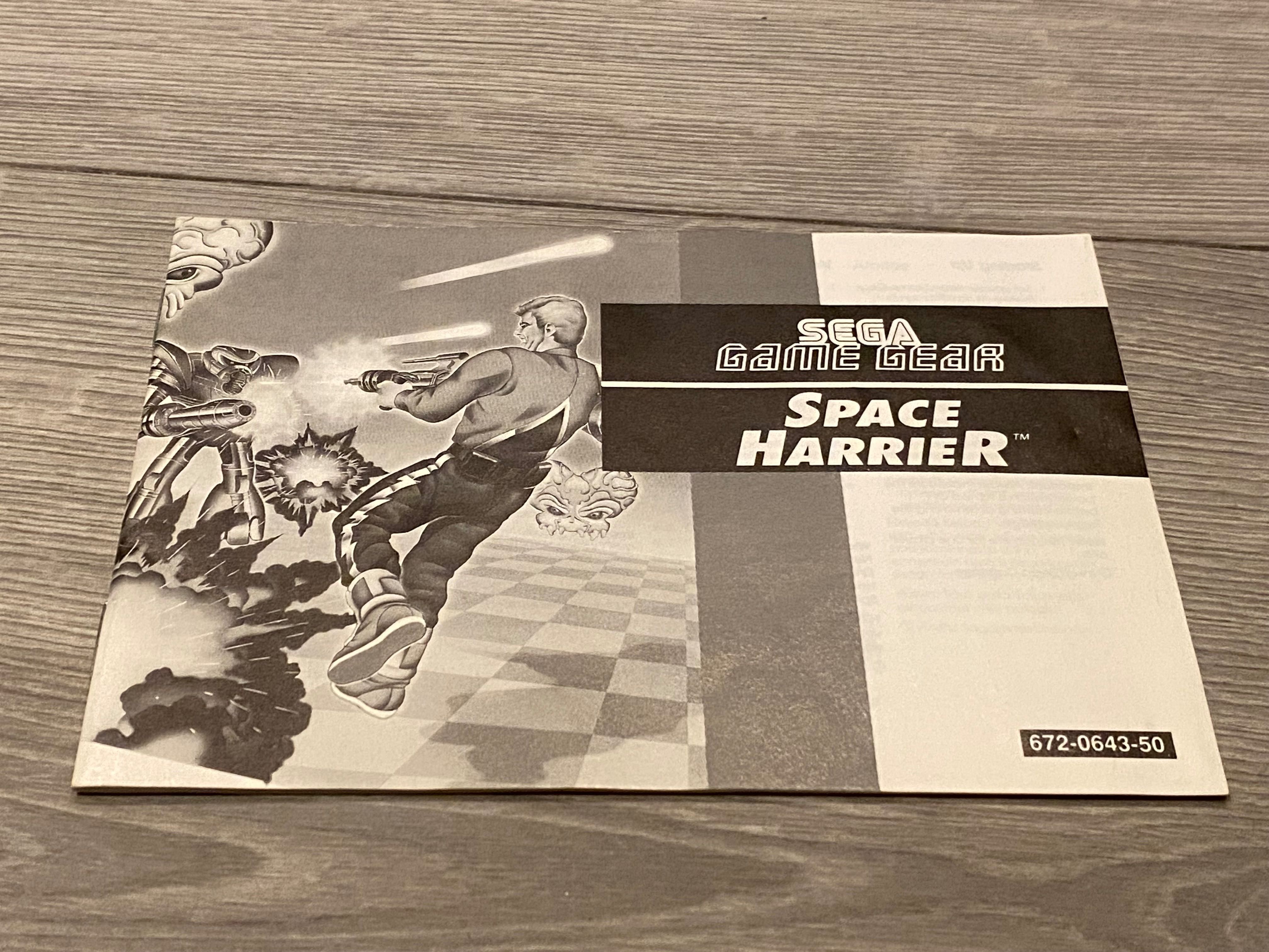 Space Harrier / Sega Game Gear / PAL / BOX