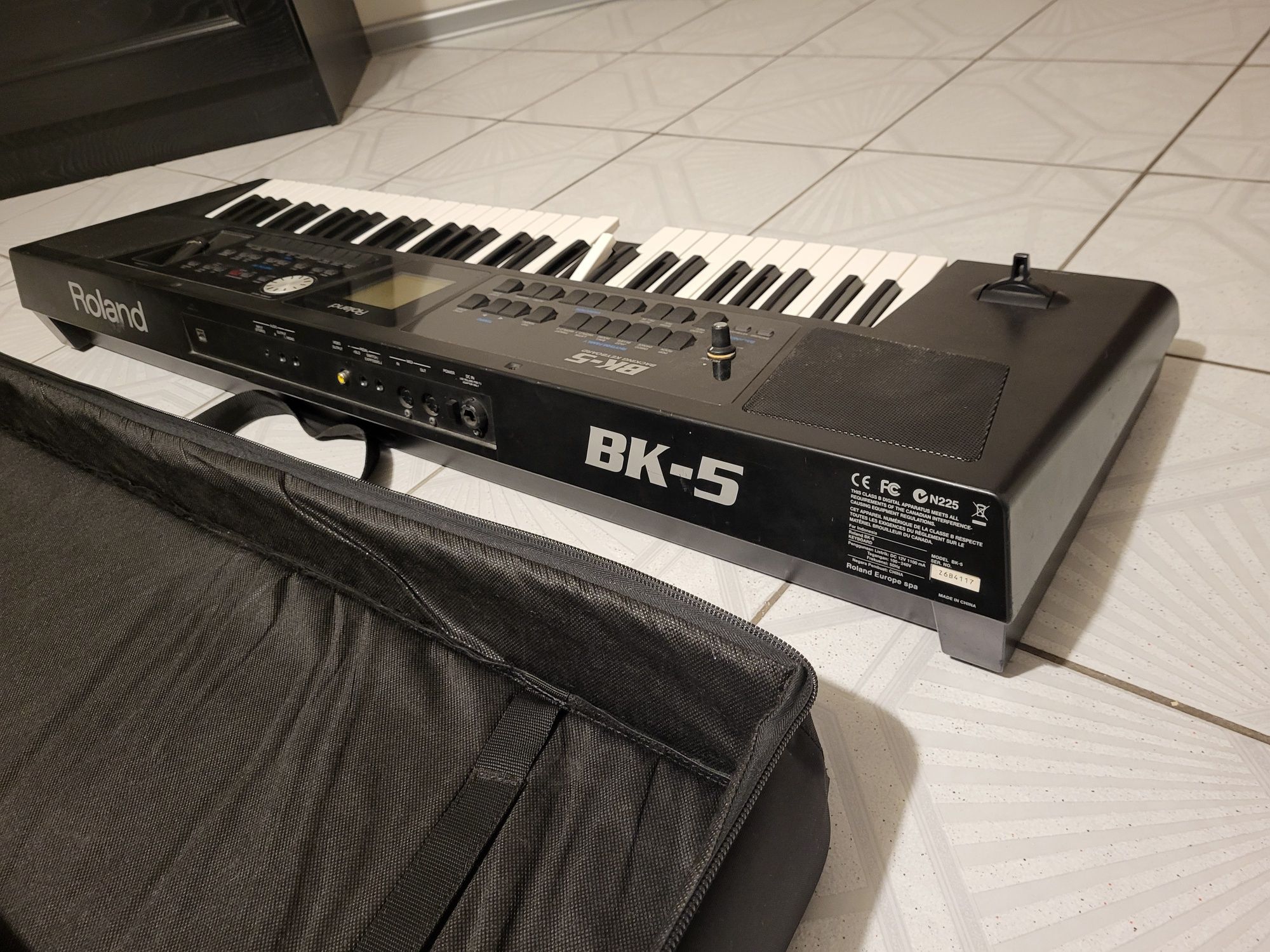 Keyboard Roland BK 5 organy sprawne okazja pokrowiec Bk 3