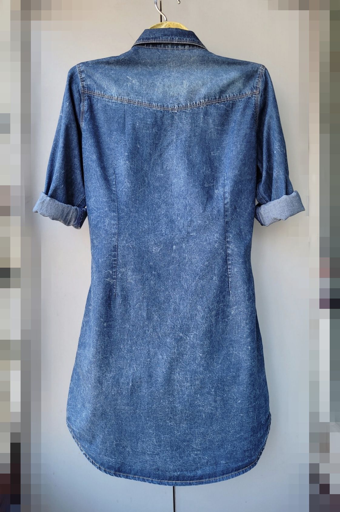 Джинсовое платье-рубашка Regular Denim