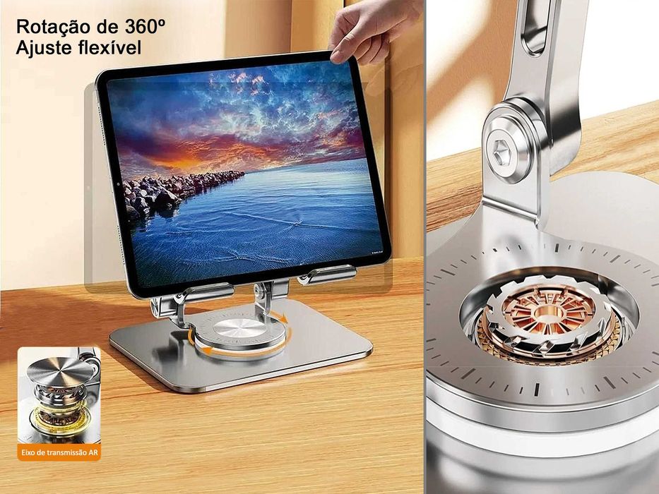 360° Rotating Aluminum Notebook Stand for Laptops, Tablets, and Kindle64564038875778124
