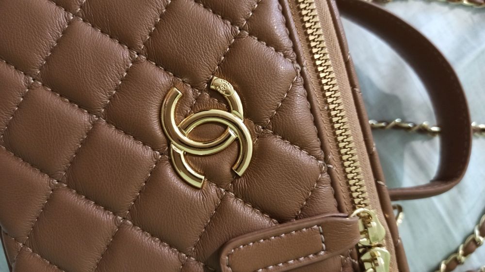 Сумка Chanel, бежевая