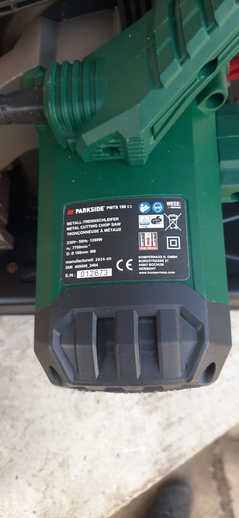 Дискова торцювальна пила для металу Parkside PMTS 180 C3