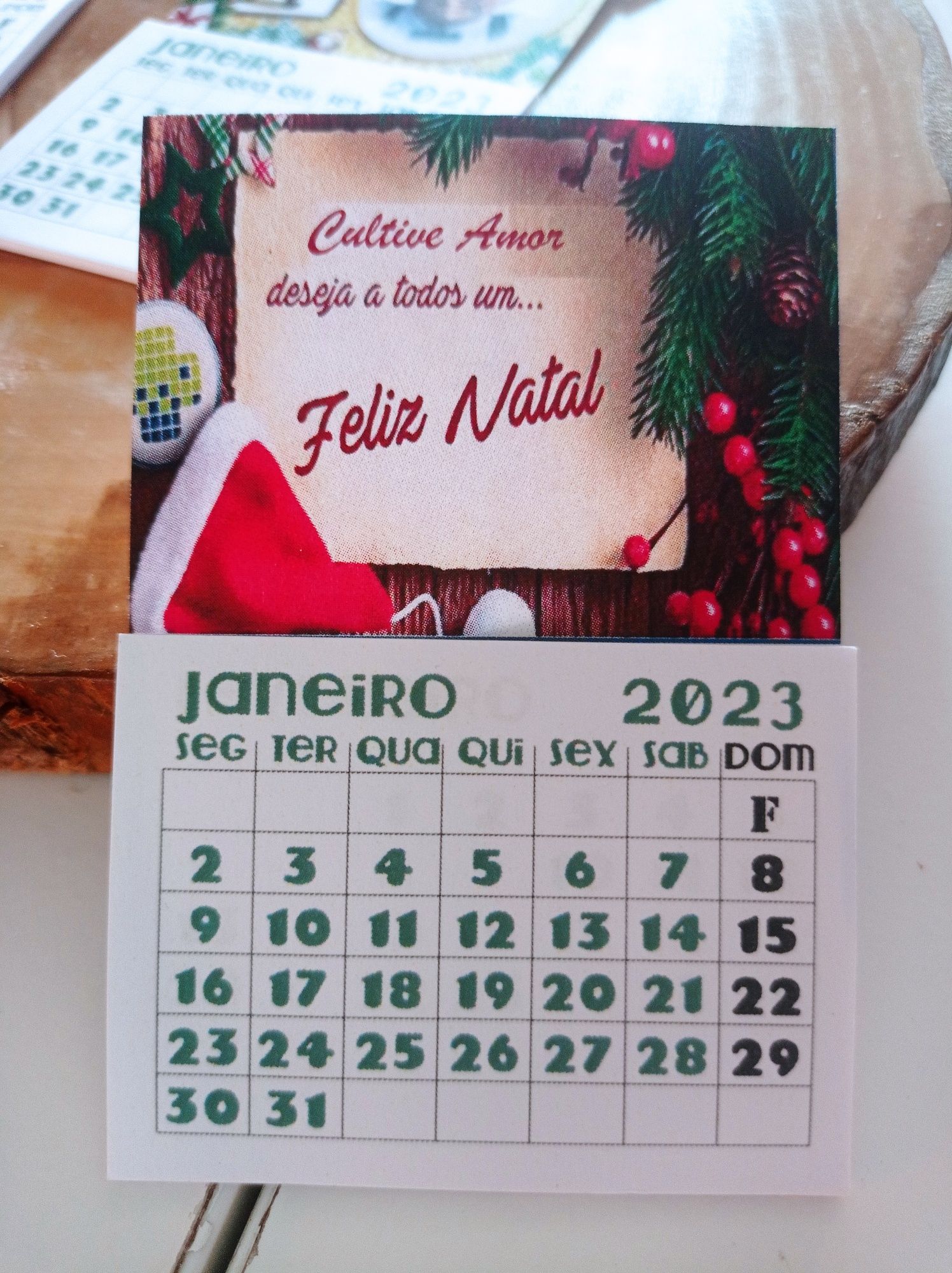 Mini calendários 2023 personalizados