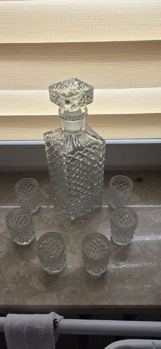 Karafka  kryształowa  PRL  lata 70/80