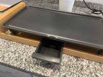 Grelhador eletrico Teppanyaki + suporte em madeira (NOVO)