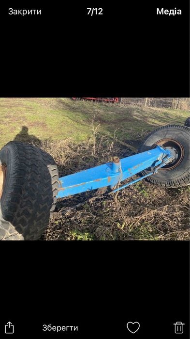 Балка задня з колесами розборка до комбайна fortschritt