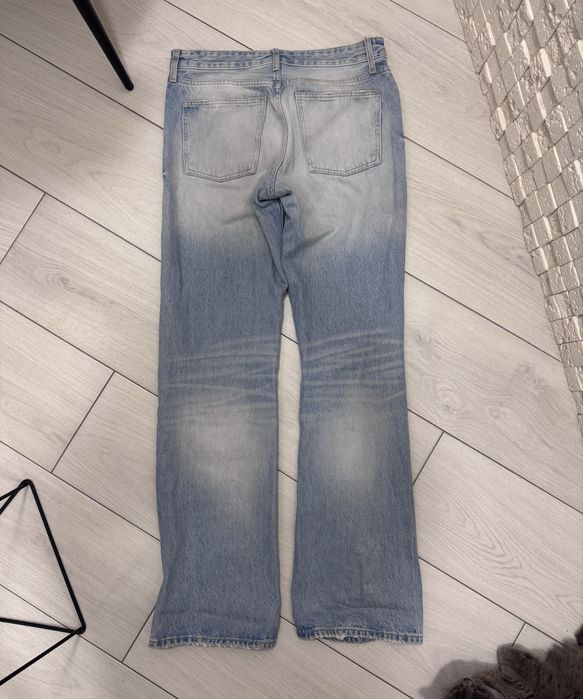 Джинси wide leg mid-rise full length