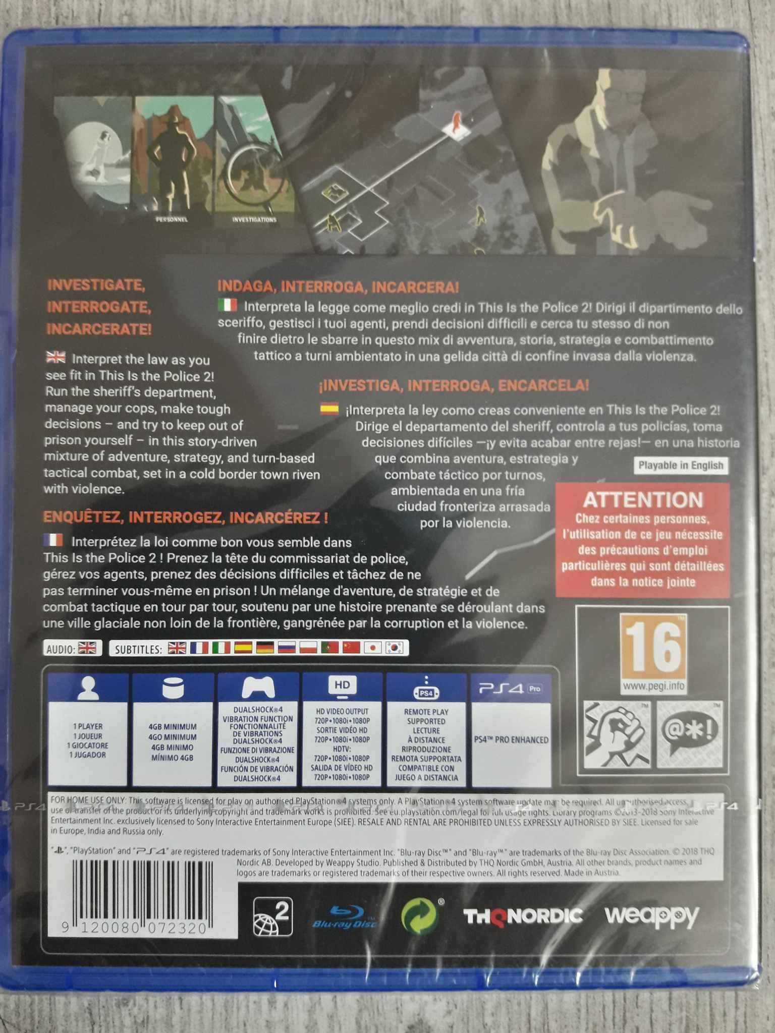 Nowa Gra This is The Police 2 Polska Wersja  PS4/PS5 Playstation