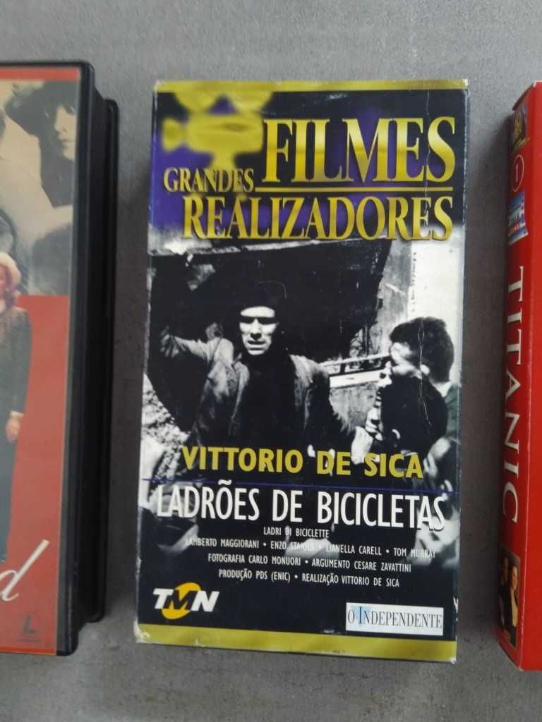 Conjunto Três Filmes Clássicos, em Cassetes VHS