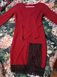 Sukienka czerwono- bordowa S/M