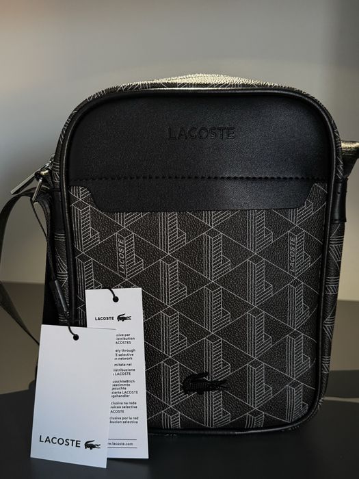 Чоловіча сумка Lacosta, Лакоста, гаманець Лакоста, набір сумка + гамац