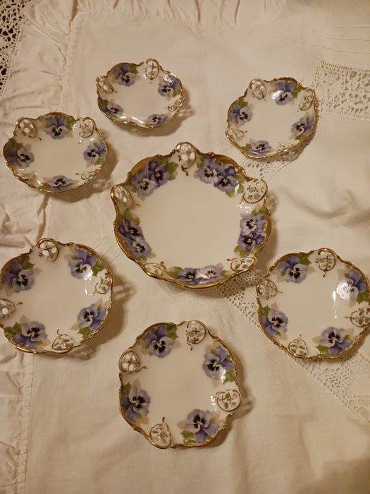 Rosenthal Moliere Victoria Luise bratki konfiturowki serwis komplet