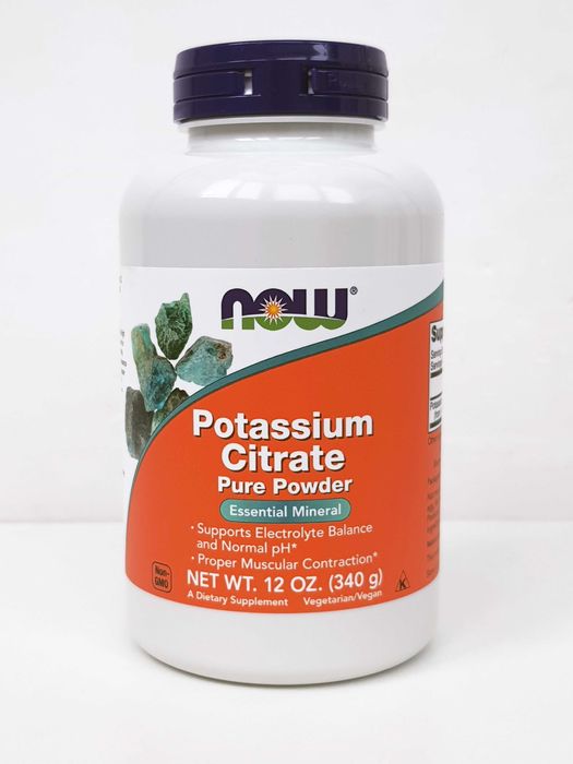 Калій цитрат Now Foods, 99 мг, 100 капсул / 340 г