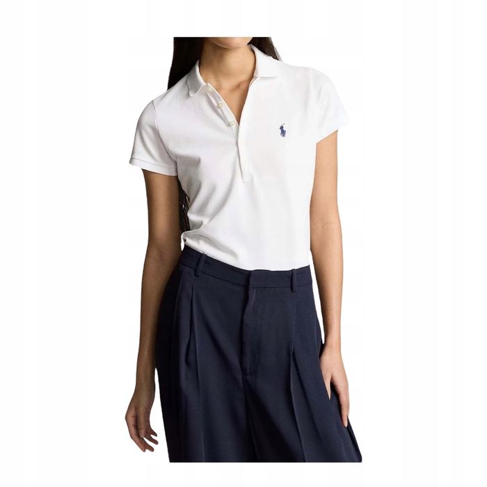 Koszulka Polo Damska Polo Ralph Lauren Biała Rozmiar S