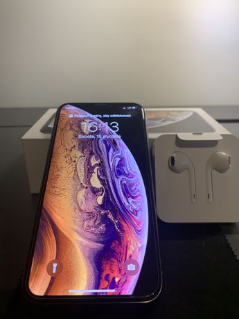 iPhone XS 256 GB biały (silver) zadbany + słuchawki nowe - Poznań