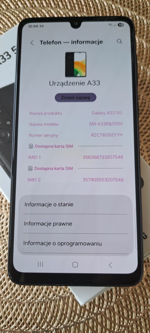 Samsung galaxy A33 5G
