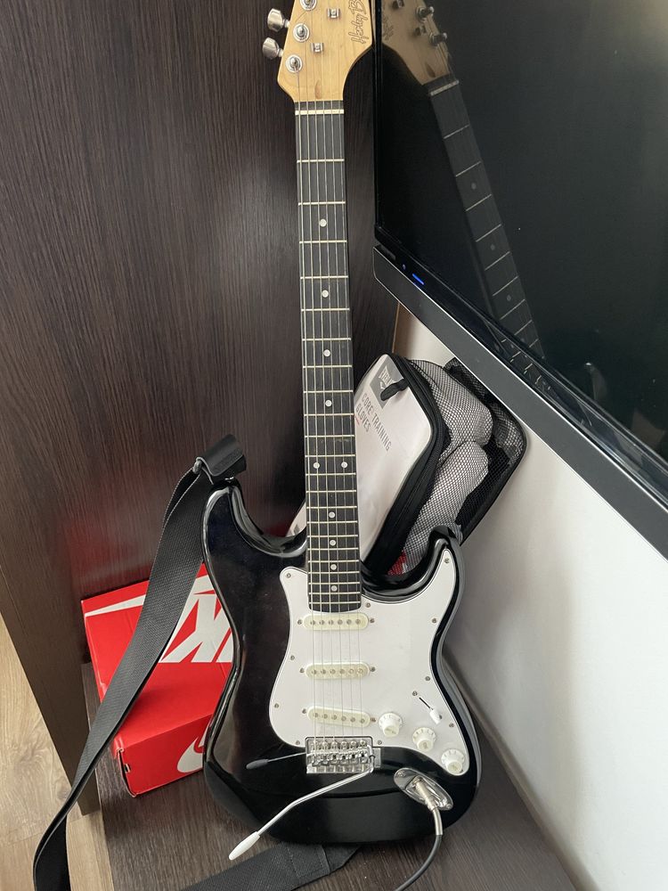 Zestaw gitara harley benton st-20bk standard series + wzmacniacz