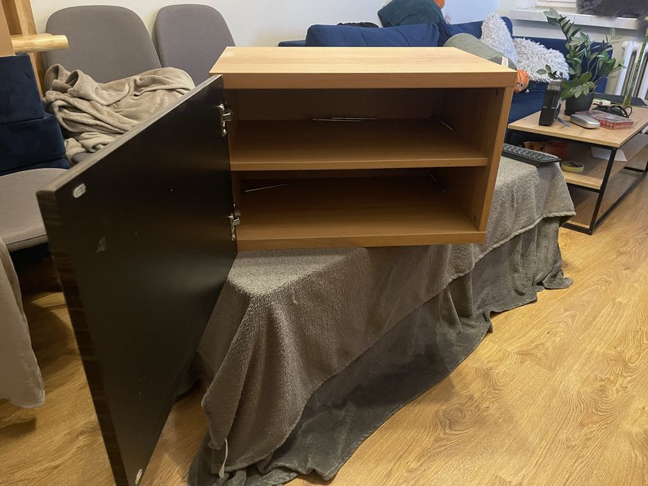 Meble modułowe do salonu IKEA BESTA - rtv, witryna, szafka