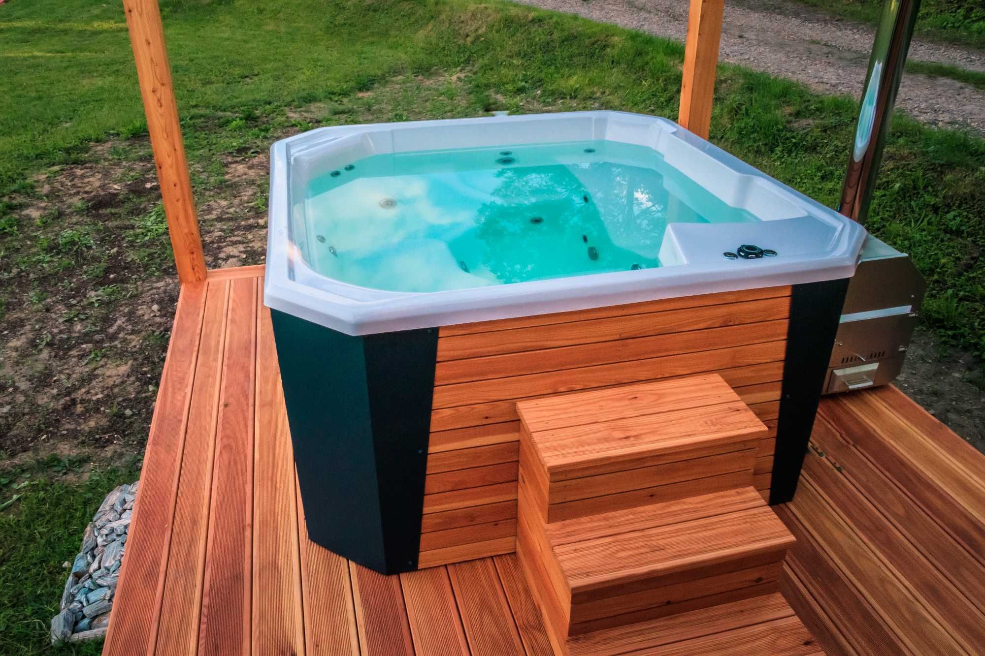 "ETNA" 5 osobowe Jacuzzi Jakość PREMIUM! Balia ogrodowa gorąca beczka!