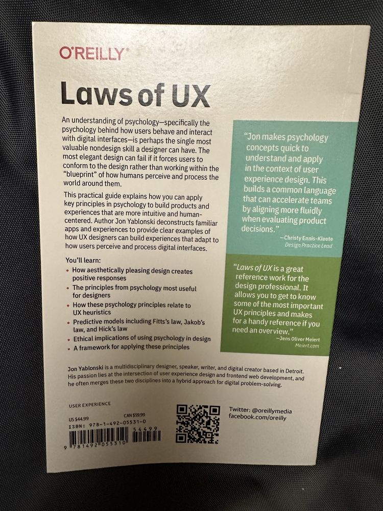 Книга Laws of UX