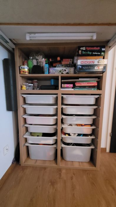 Łóżko drewniane antresola / 110x218x210