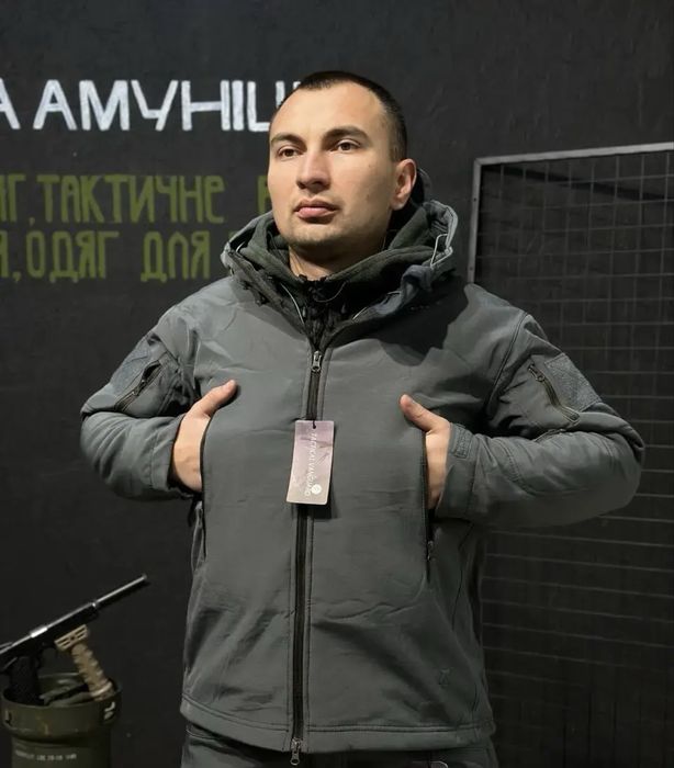 Костюм софтшел Gwild Сірий Soft Shell на флісі