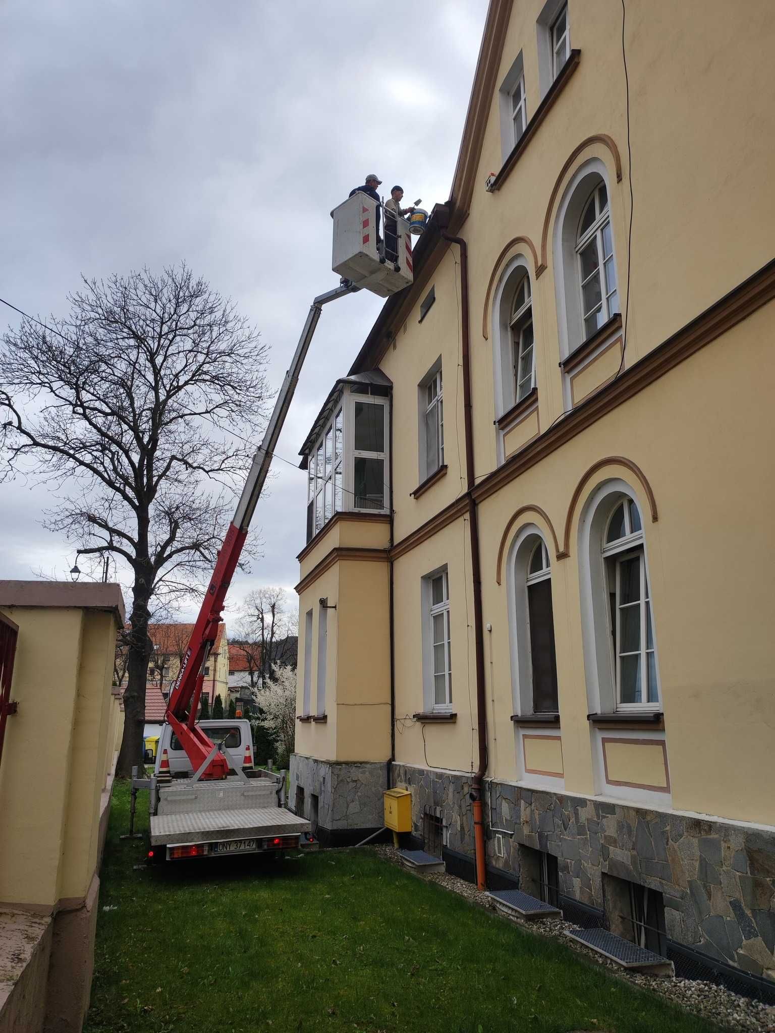 Podnośnik koszowy wynajem usługi 21m , 11 m bok, OPOLSKIE/DOLNOŚLĄSKIE