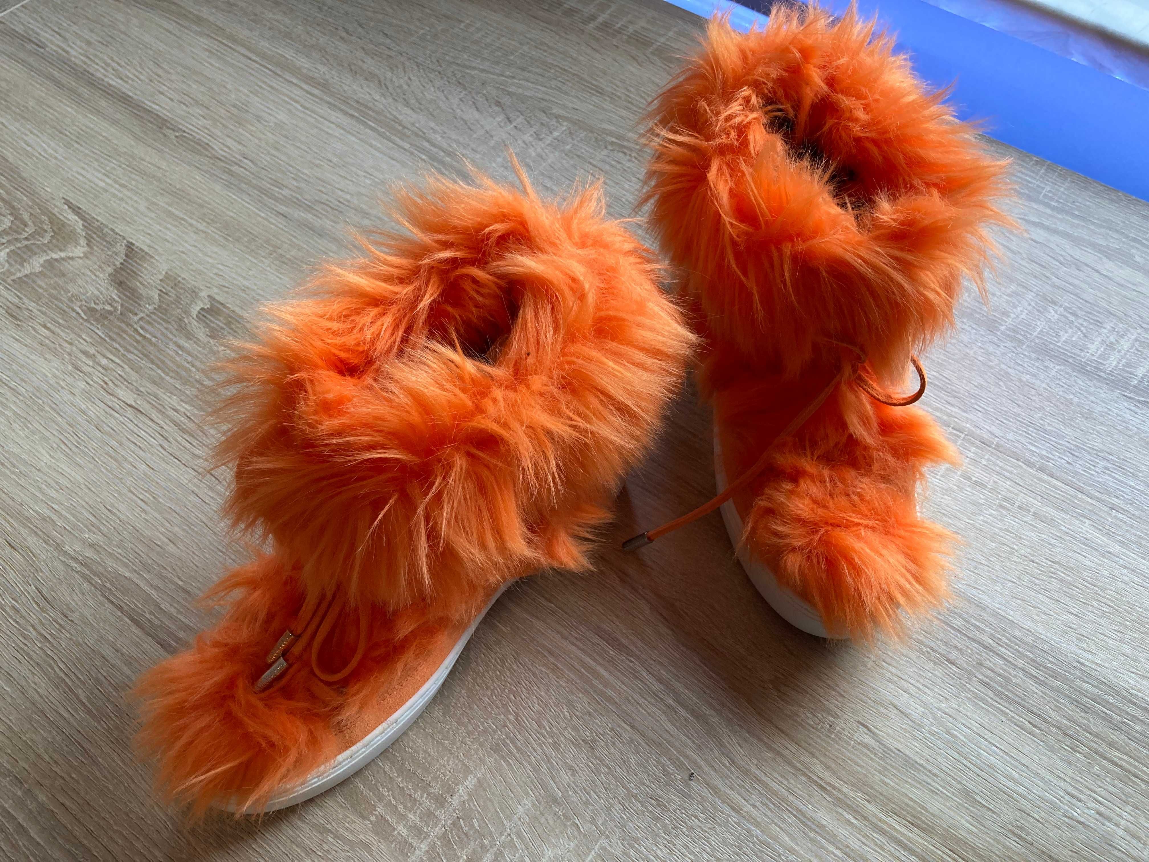 Pomarańczowe Botki MOON BOOT (rozmiar 37)